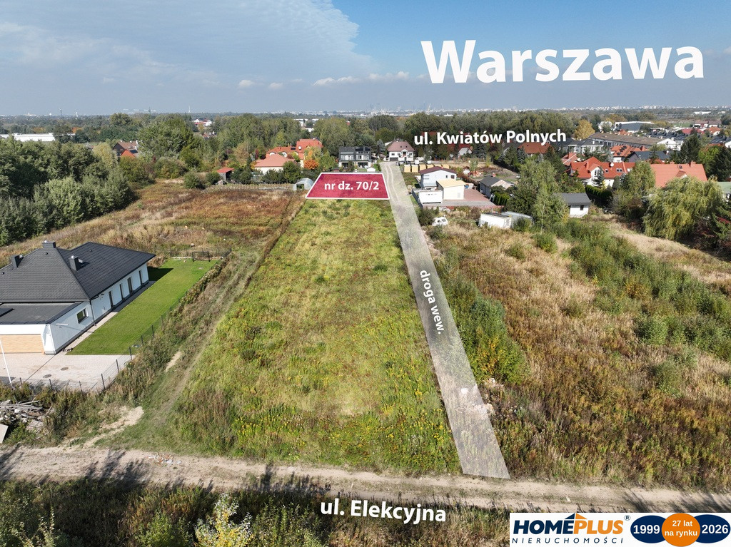 Działka Sprzedaż Dawidy Bankowe Kwiatów Polnych