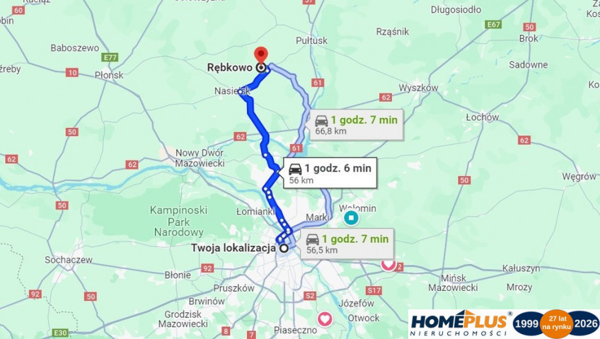 Działka Sprzedaż Rębkowo