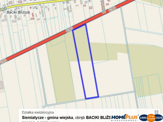 Działka Sprzedaż Baciki Bliższe