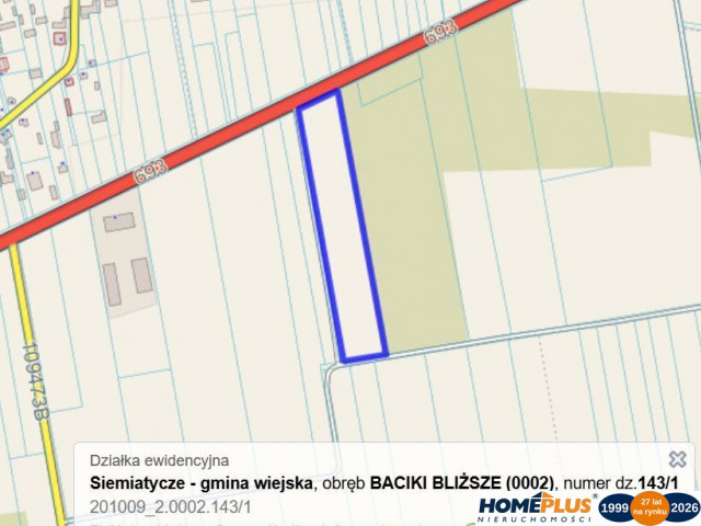 Działka Sprzedaż Baciki Bliższe