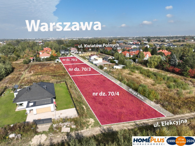 Działka Sprzedaż Dawidy Bankowe Kwiatów Polnych