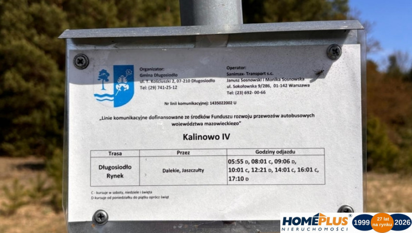 Działka Sprzedaż Kalinowo